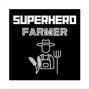 Superhero Farmer Posters and Art